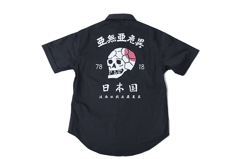 亜無亜危異×RUDE GALLERYによるコラボレーションワークシャツ 